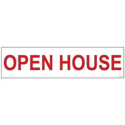 OPEN HOUSE 6'' x 24'' Sign Rider Questions & Answers